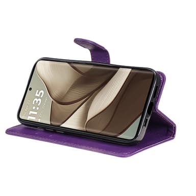 SKALO Motorola Edge 50 5G PU-læder Pungetui - Lilla