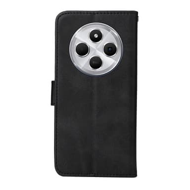 SKALO Xiaomi Redmi 14C PU-læder Pungetui - Sort