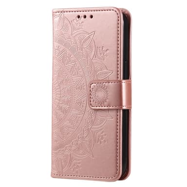 SKALO Xiaomi Redmi 14C Mandala Flip Cover - Rosa guld