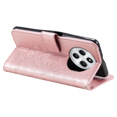 SKALO Xiaomi Redmi 14C Mandala Flip Cover - Rosa guld