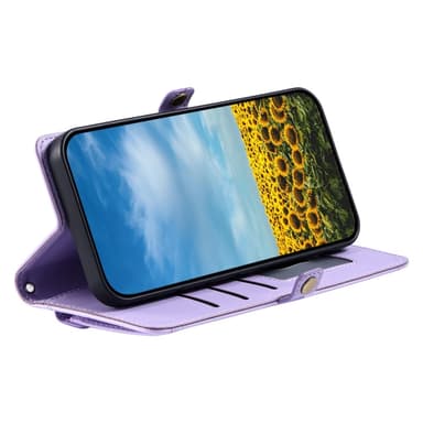 SKALO Xiaomi Redmi 14C PU-Læder Envelope Flip Cover - Lilla