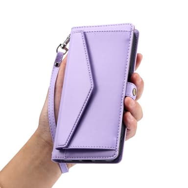 SKALO Xiaomi Redmi 14C PU-Læder Envelope Flip Cover - Lilla