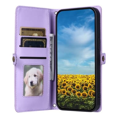 SKALO Xiaomi Redmi 14C PU-Læder Envelope Flip Cover - Lilla