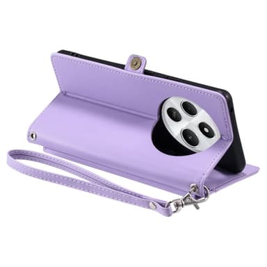 SKALO Xiaomi Redmi 14C PU-Læder Envelope Flip Cover - Lilla