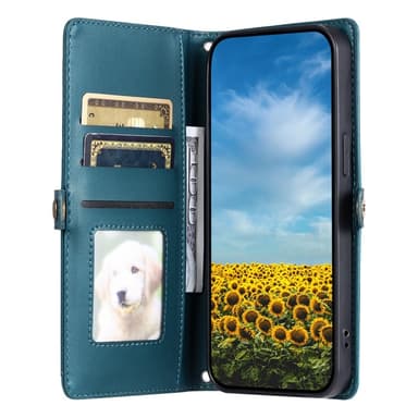 SKALO Motorola Moto G35 5G PU-Læder Envelope Flip Cover - Grøn