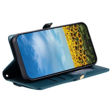 SKALO Motorola Moto G35 5G PU-Læder Envelope Flip Cover - Grøn