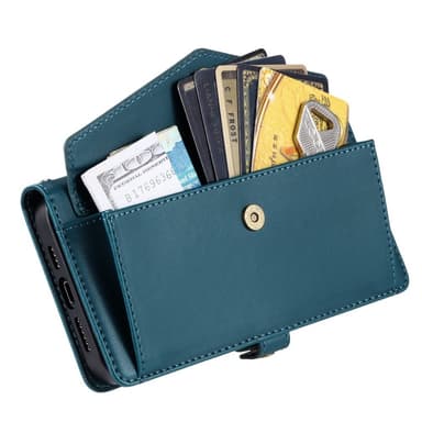 SKALO Motorola Moto G35 5G PU-Læder Envelope Flip Cover - Grøn