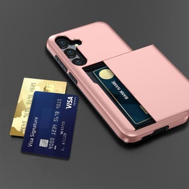 SKALO Samsung S24 FE Armor Cover kortholder - Sort