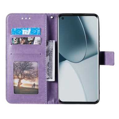 SKALO Xiaomi 14T Mandala Flip Cover - Lilla