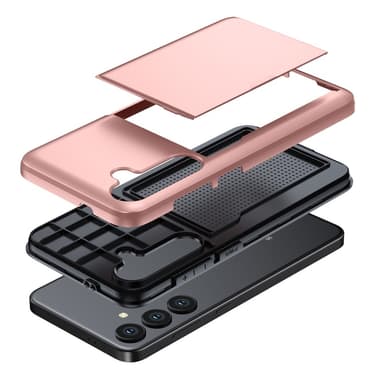 SKALO Samsung S24 FE Armor Cover kortholder - Sort