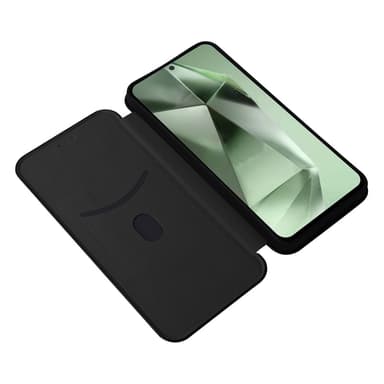 SKALO Samsung S24 FE Carbon Fiber Pungetui - Sort