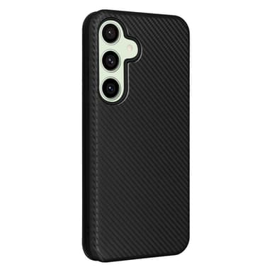 SKALO Samsung S24 FE Carbon Fiber Pungetui - Sort