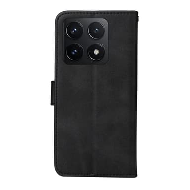 SKALO Xiaomi 14T PU-læder Pungetui - Sort