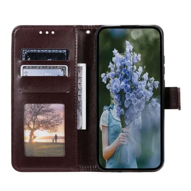 SKALO Xiaomi Redmi 14C Mandala Flip Cover - Brun