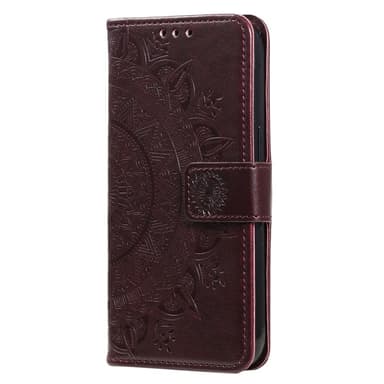 SKALO Xiaomi Redmi 14C Mandala Flip Cover - Brun