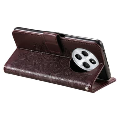 SKALO Xiaomi Redmi 14C Mandala Flip Cover - Brun