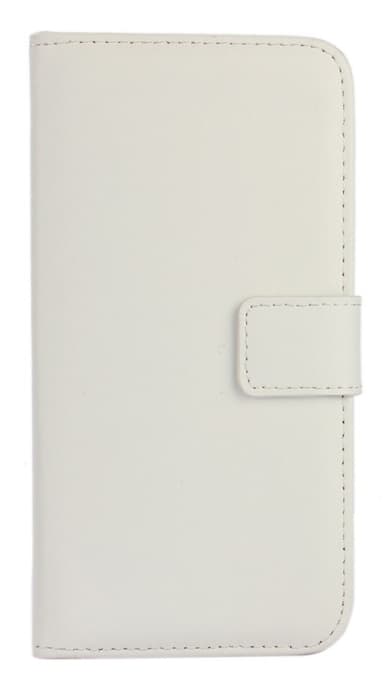 SKALO Samsung S10 Flip Cover m. Pung i Ægte Læder - Hvid