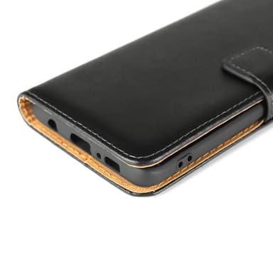 SKALO Samsung S10 Flip Cover m. Pung i Ægte Læder - Hvid