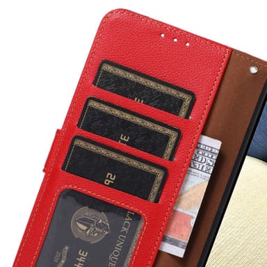 KHAZNEH Til Google Pixel 9A Pung Etui Litchi Struktur Telefoncover