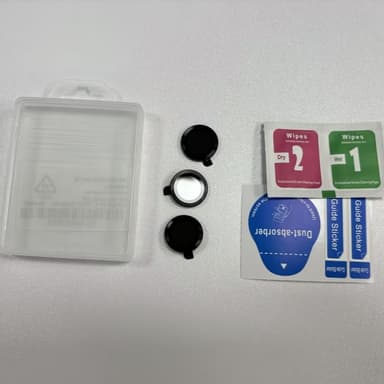 3-pak metal linsebeskytter til iPhone Sort iPhone 16 Pro/16 ProMax