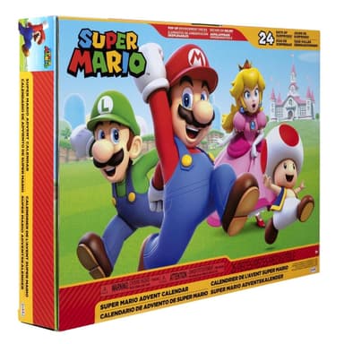 JAKKS Pacific Super Mario-adventskalender 2,5 tommer figurer og tilbehør Klassisk tema