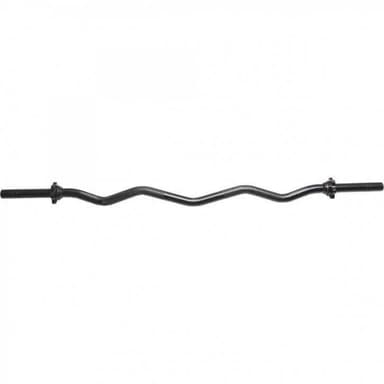 Gorilla Sports Krøllestang SORT 120 cm Stjernelås - 30 mm