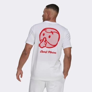 Adidas Graphic Tee  Quiet Please  S XL
