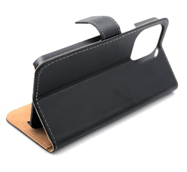 SKALO iPhone 14 Pro Max Flip Cover m. Pung i Ægte Læder - Rød