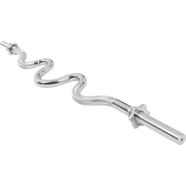Gorilla Sports Curlstang 120 cm SUPER Stjernelås - 30 mm