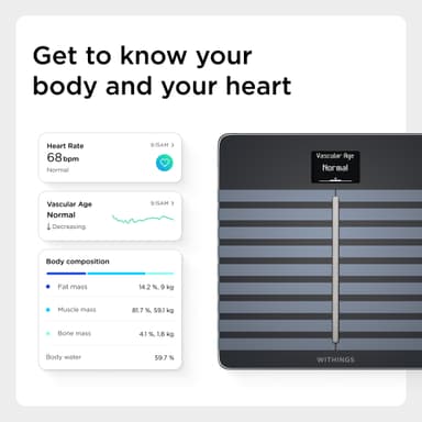 Withings Body Cardio badevægt WITWBS04BK (sort)
