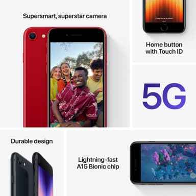 iPhone SE Gen. 3 smartphone 64GB (rød)
