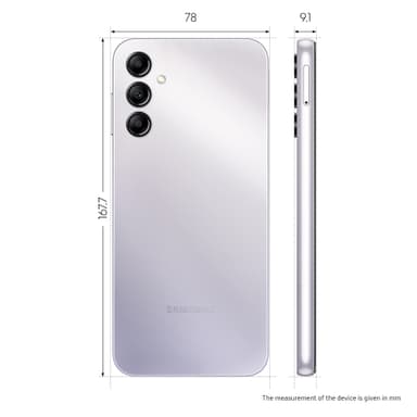 Samsung Galaxy A14 5G smartphone 4/64GB (sølv)