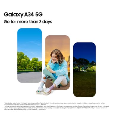 Samsung Galaxy A34 5G smartphone 8/256GB (lilla)