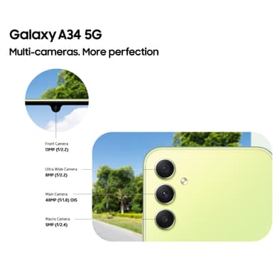 Samsung Galaxy A34 5G smartphone 8/256GB (lilla)