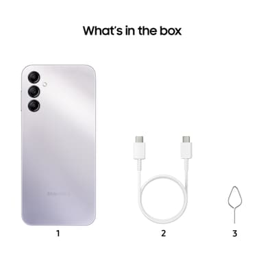 Samsung Galaxy A14 5G smartphone 4/128GB (sølv)