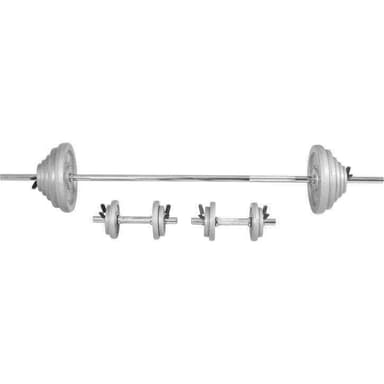 Gorilla Sports Barbell Dumbbells IRON Fjeder - 100kg