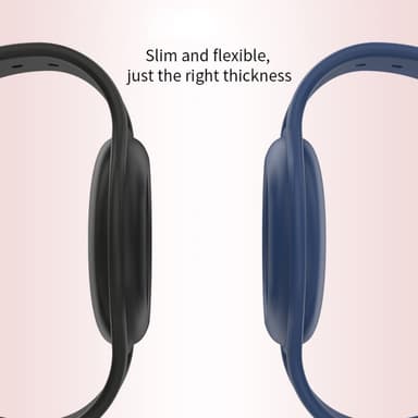 MUTURAL Silicone børnearmbånd til AirTag - Sort