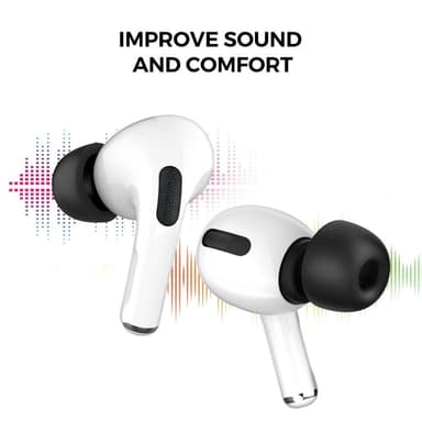 AHASTYLE AirPods Pro 1/2 Ørepropper med Memory Foam Sort - Small
