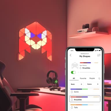 Nanoleaf Shapes startersæt - Sonic Limited Edition