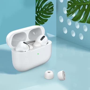 AHASTYLE AirPods Pro 1/2 Silikone Ørepropper Hvid - Large