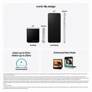 Samsung Galaxy Z Flip5 5G-smartphone 8/256GB (Graphite)