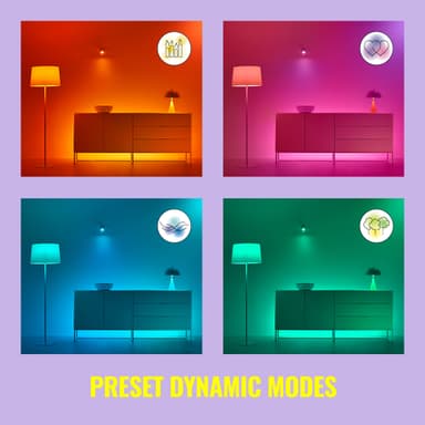 Wiz Connected Full Colour Wi-Fi BLE LED-pære 6.3W E27