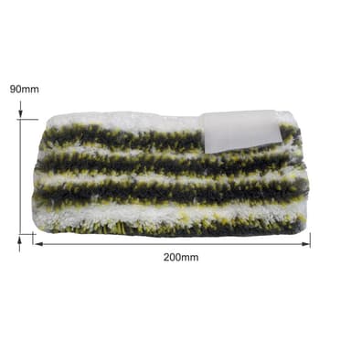 INF Mikrofiber gul stribet dampmoppe klud moppepude til Kärcher SC1/SC2/SC3/SC4/SC5 Farve