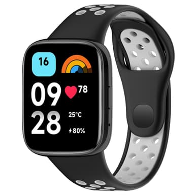 Erstatningsurrem, til Xiaomi Redmi Watch 3 Active/Redmi Watch 3 Lite/Redmi Watch 3 Youth Sort