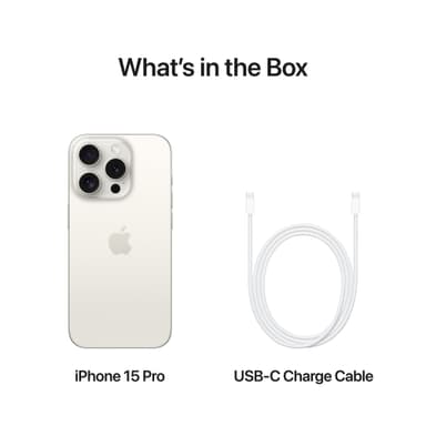 iPhone 15 Pro 5G smartphone 512GB Hvidt Titanium