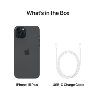 iPhone 15 Plus – 5G smartphone 256GB Sort