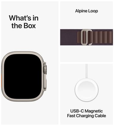 Apple Watch Ultra 2,49mm GPS+CEL Titanium S (Indigo/Alpine Loop)