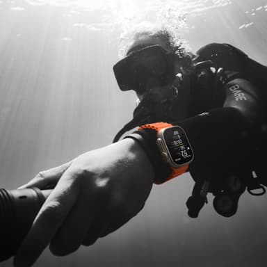 Apple Watch Ultra 2,49mm GPS+CEL Titanium (Orange/Hav bånd)