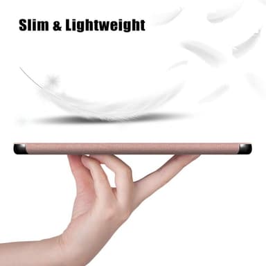 Trifoldet stativdæksel til Lenovo Tab P11/P11 Plus - Rose Gold