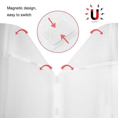 Sommer anti-myggegardin magnetiske gardiner 90x210cm